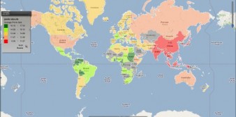 La carte de la taille du pénis a fait sensation sur Internet